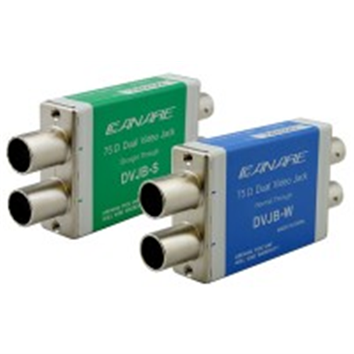 DUAL 75 OHM VIDEO/BNC JACK NORMAL THRU (ROTARY SWITCH VERSION)